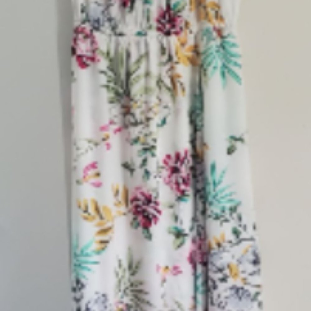 White Floral Sun Dress